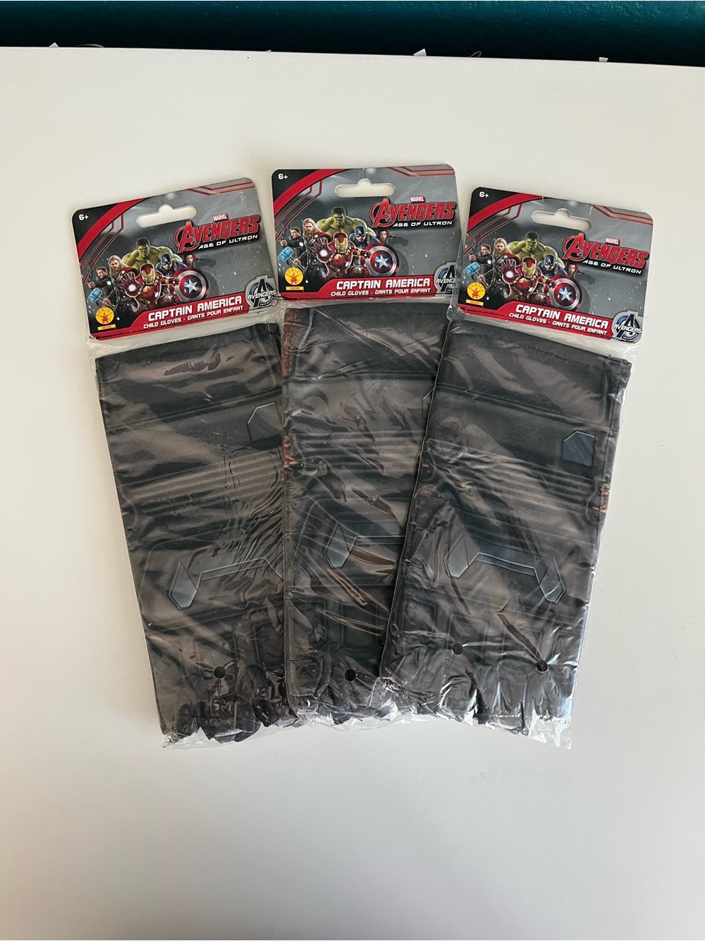 Avengers Captain America Child Gloves Age of Ultron 3 Pairs